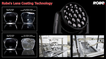 Robe lens coating technology