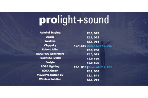 Our partners at Prolight + Sound 2023