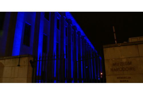 Iluminacja Muzeum Narodowego w Warszawie