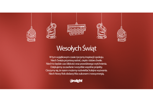 Święta pełne światła – życzenia od zespołu Prolight