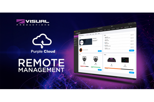 Purple Cloud – zdalne zarządzanie systemami oświetlenia Visual Productions