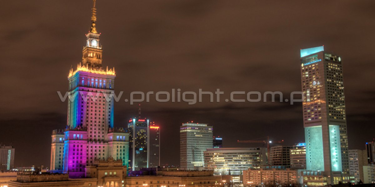 We have Iluminated PKiN in Warsaw! - pkinpanorama3.jpg