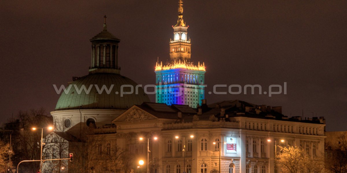 Podświetlamy Pałac Kultury i Nauki w Warszawie! - pkinzacheta.jpg