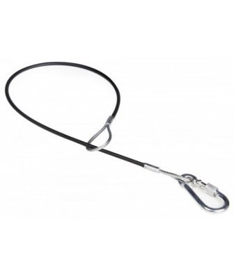 Linka zabezpieczająca z pętlą i karabińczykiem 60cm - linka-zabezpieczajaca-z-2-petelkami.jpg