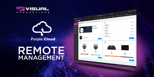 Purple Cloud - remote management of Visual Productions lighting systems